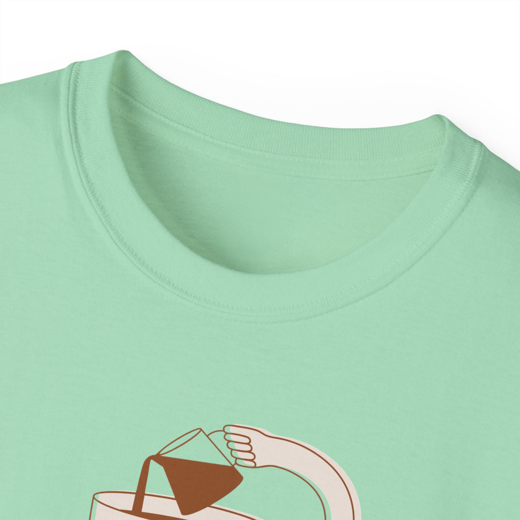 Coffee & Possibility Tee — 'Mornings Are for Possibility' Graphic T-Shirt