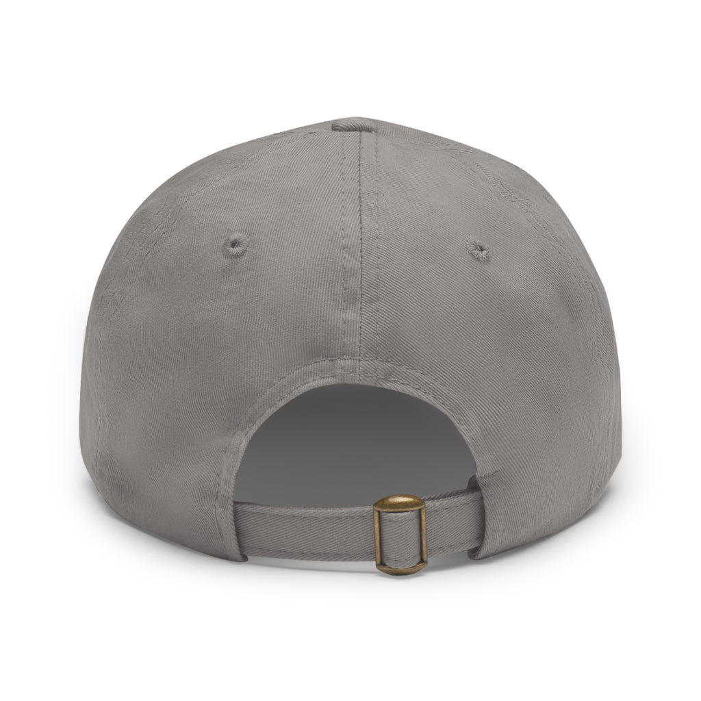 Faith Over Fear Leather Patch Dad Hat — Inspirational Christian Baseball Cap