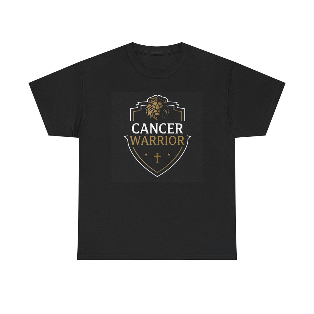 Cancer Warrior T-Shirt — Inspirational Lion Shield Tee for Survivors & Supporters