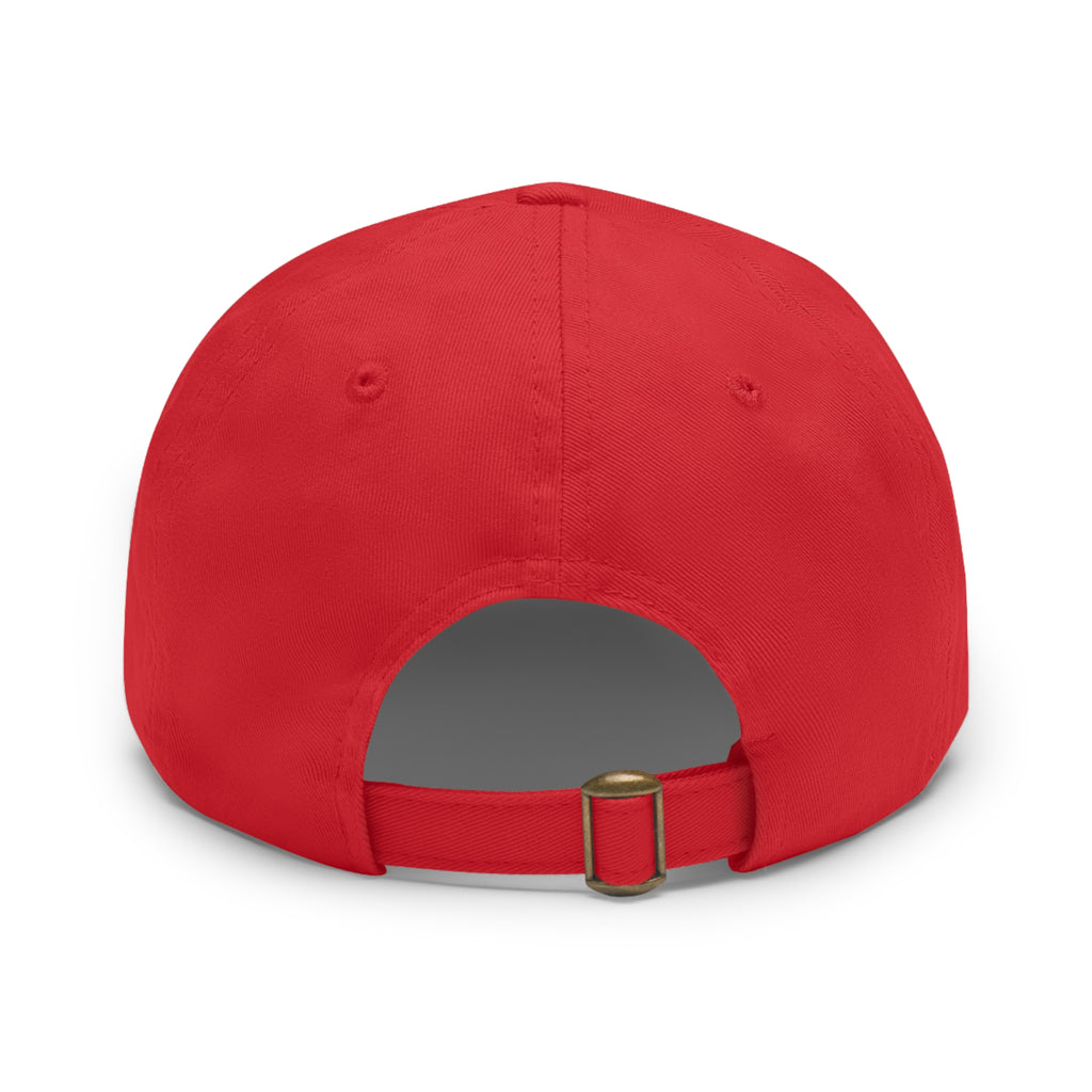 Faith Over Fear Leather Patch Dad Hat — Inspirational Christian Baseball Cap