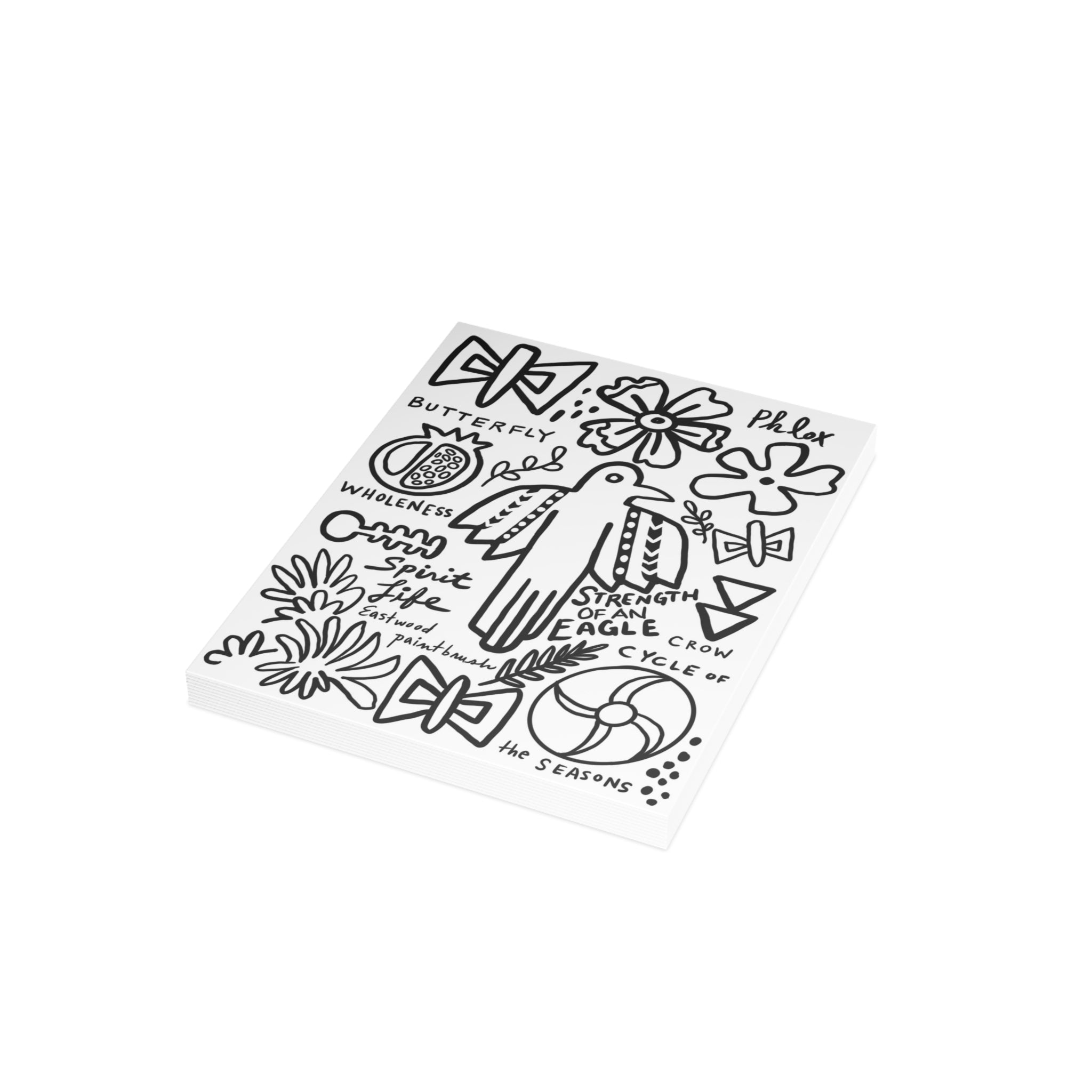 Spirit Life Coloring Greeting Card - Blank Inside (Single or Multi-Pack)