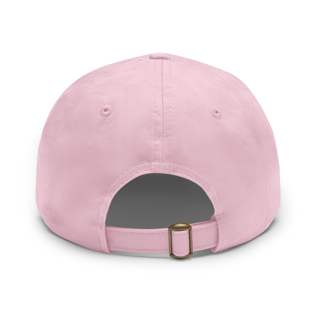 Faith Over Fear Leather Patch Dad Hat — Inspirational Christian Baseball Cap
