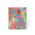 Peacock of Many Colors Greeting Cards – Vibrant Floral Handmade Art (Pack of 1, 10, 30, 50)