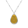 Solquest Retreat Labyrinth: Peace in the Desert Oval Necklace
