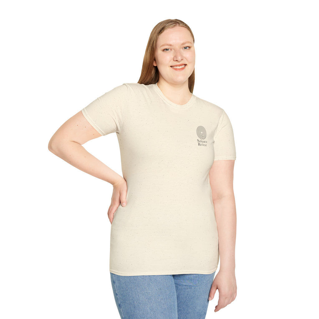 Official Solquest Retreat T-Shirt — “Start Your Quest” Vintage Travel Tee