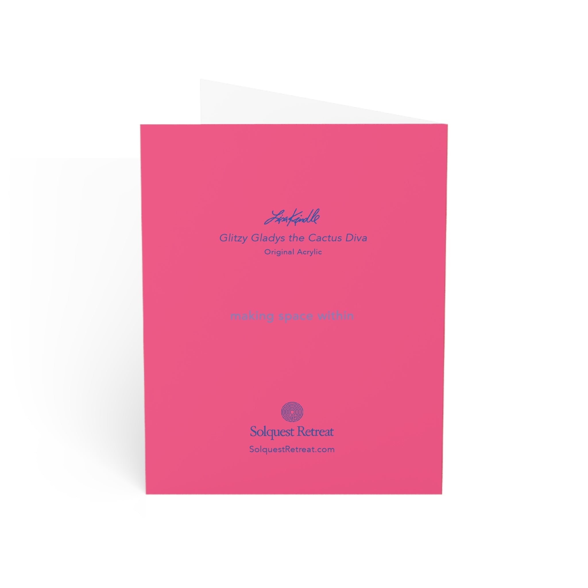 Glitzy Gladys the Diva Cactus — Playful Sunglasses Succulent Note Cards (Set of 1, 10, 30, 50)