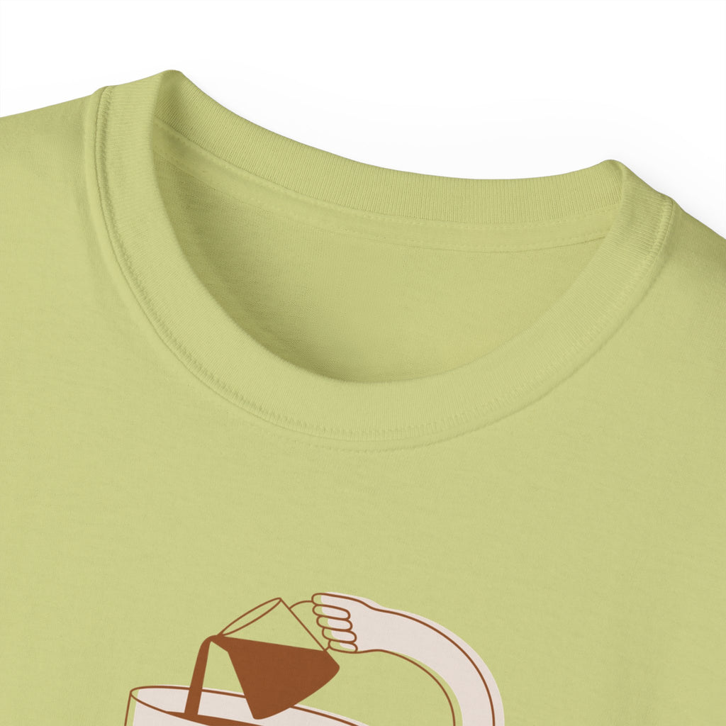 Coffee & Possibility Tee — 'Mornings Are for Possibility' Graphic T-Shirt