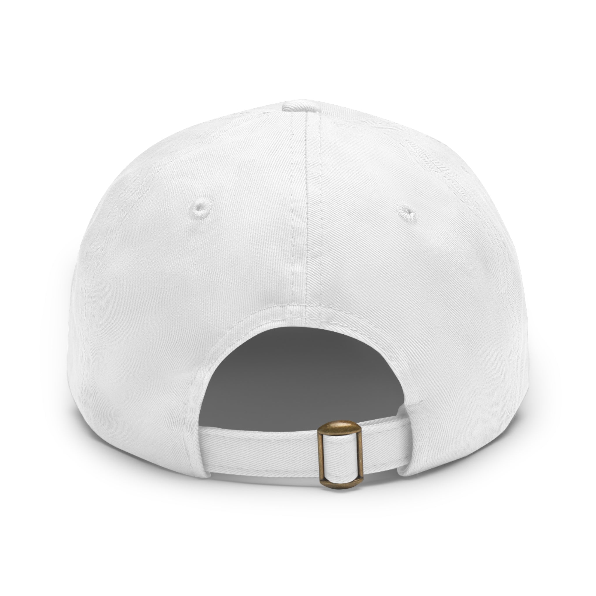 Faith Over Fear Leather Patch Dad Hat — Inspirational Christian Baseball Cap