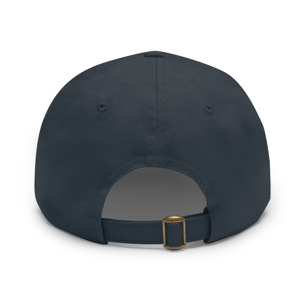 Faith Over Fear Leather Patch Dad Hat — Inspirational Christian Baseball Cap