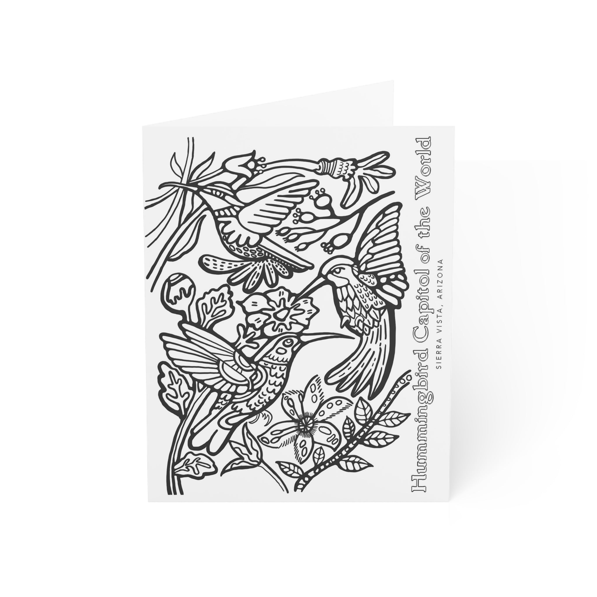 "Hummingbird Trio" Set of 3 Blank Note Cards
