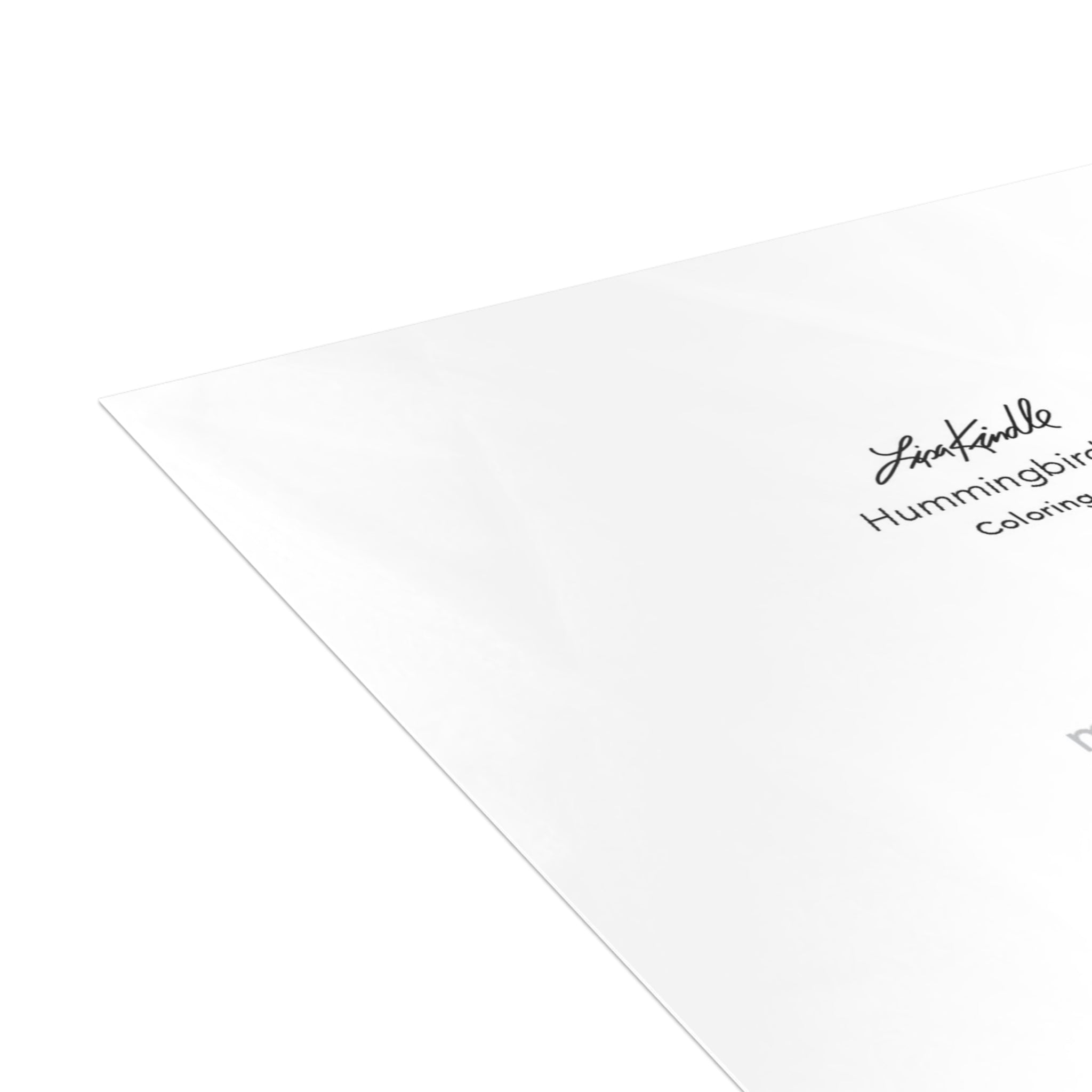 Hummingbird Trio Coloring Greeting Cards — Pack of 1/10/30/50