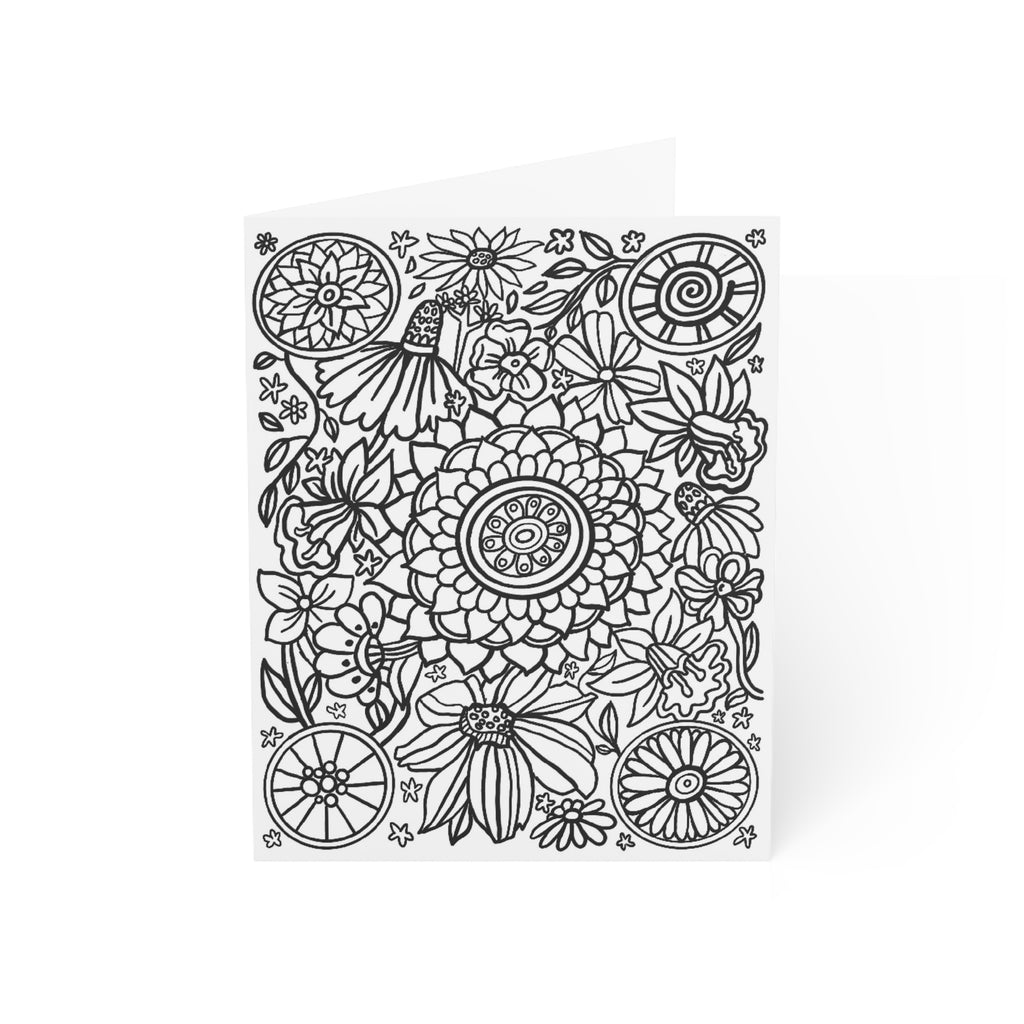 Mindful Art Coloring Cards — Complete Set of 6
