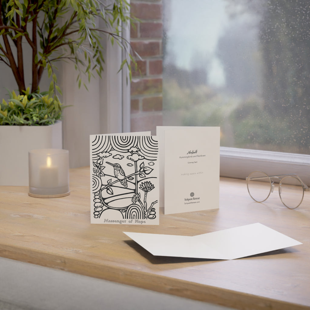 “Messenger of Hope” Hummingbird Sympathy & Encouragement Cards (Pack of 1/10/30/50)