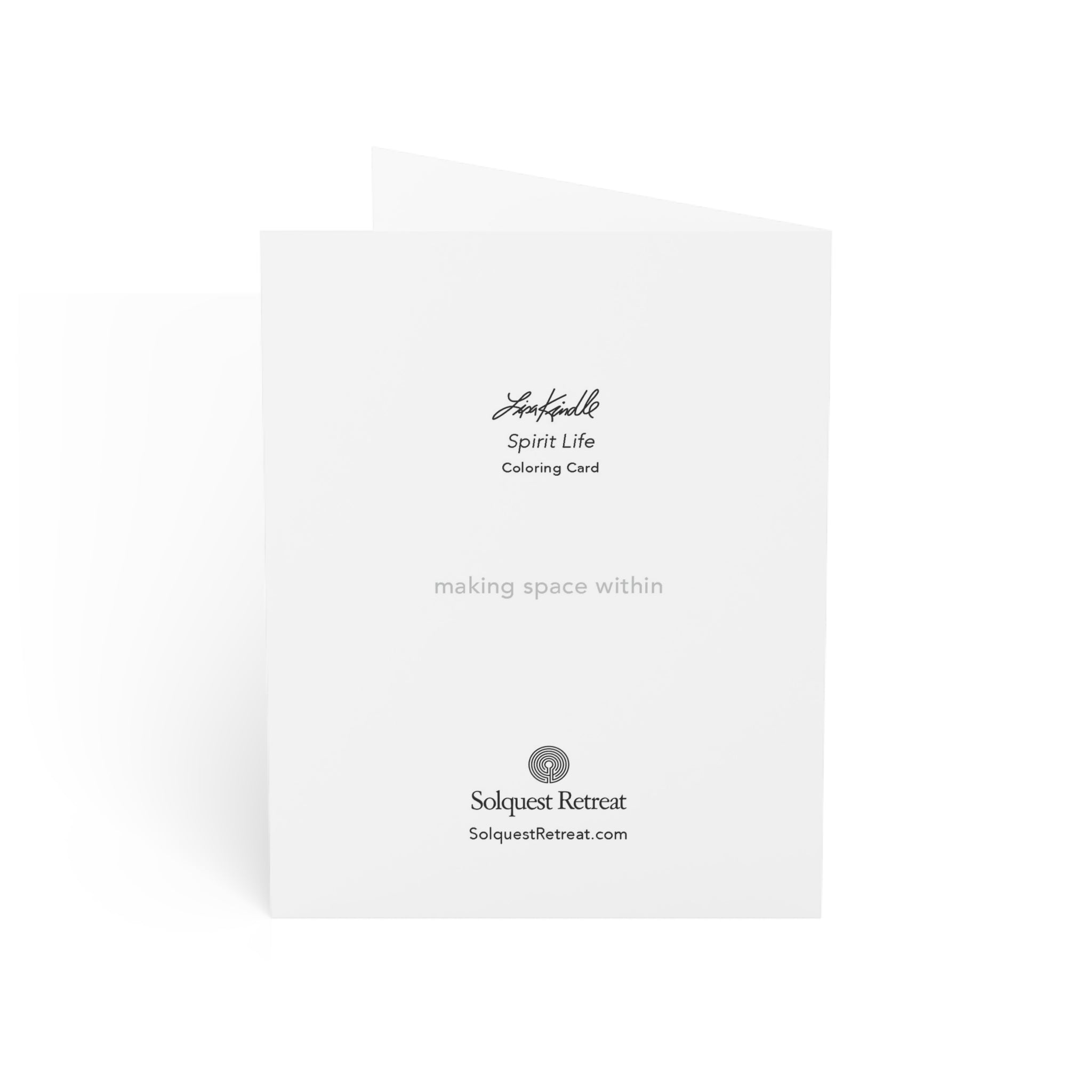 Spirit Life Coloring Greeting Card - Blank Inside (Single or Multi-Pack)