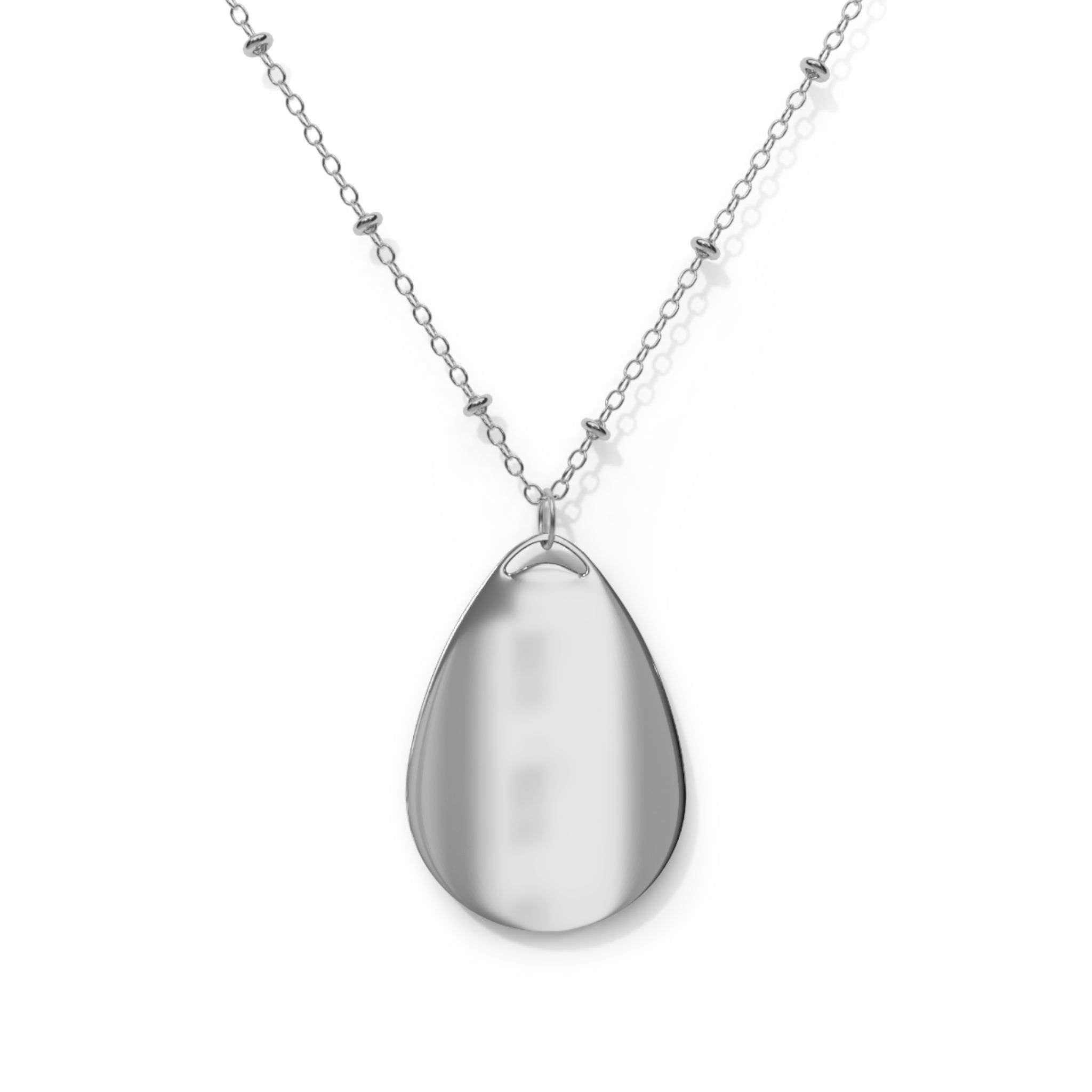 Solquest Retreat Labyrinth: Peace in the Desert Oval Necklace