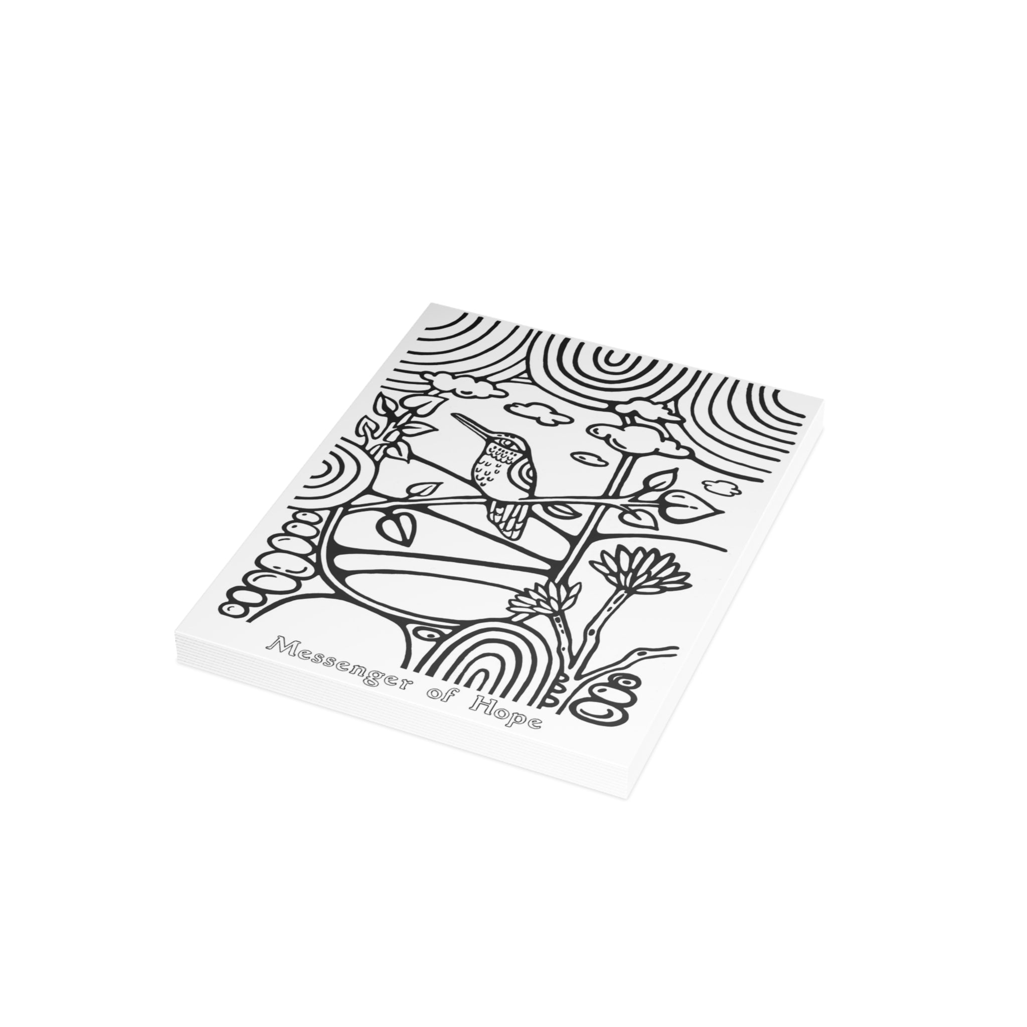 “Messenger of Hope” Hummingbird Sympathy & Encouragement Cards (Pack of 1/10/30/50)