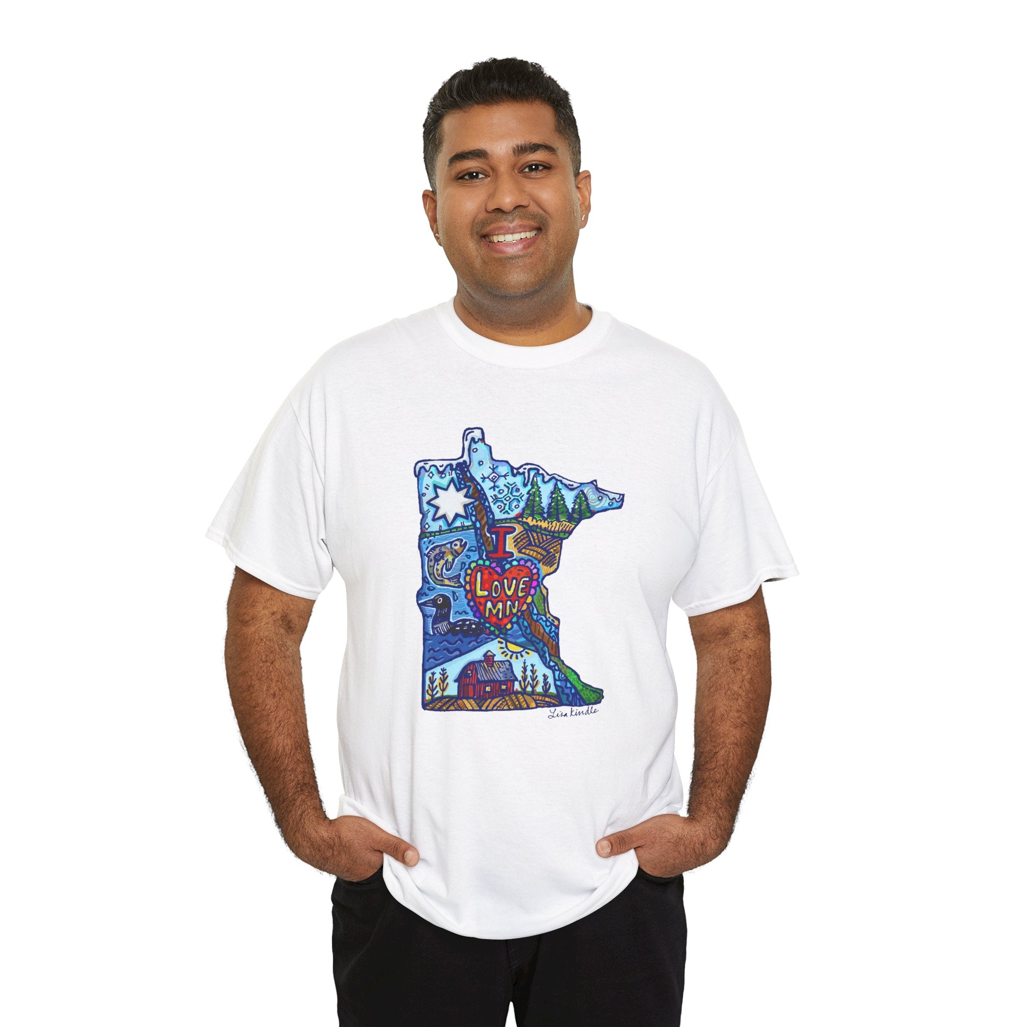 I LOVE Minnesota — “Stay Cool” Original Illustration MN Landmark Tee