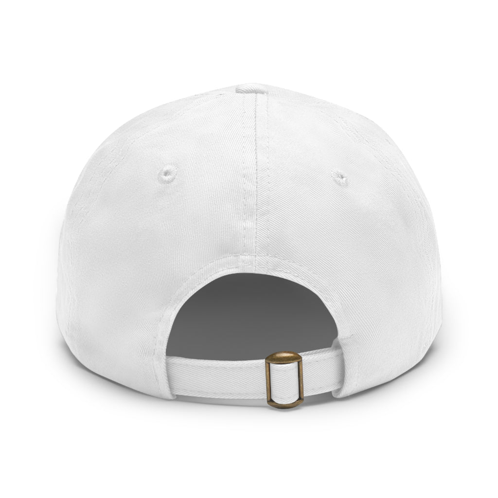 Faith Over Fear Leather Patch Dad Hat — Inspirational Christian Baseball Cap