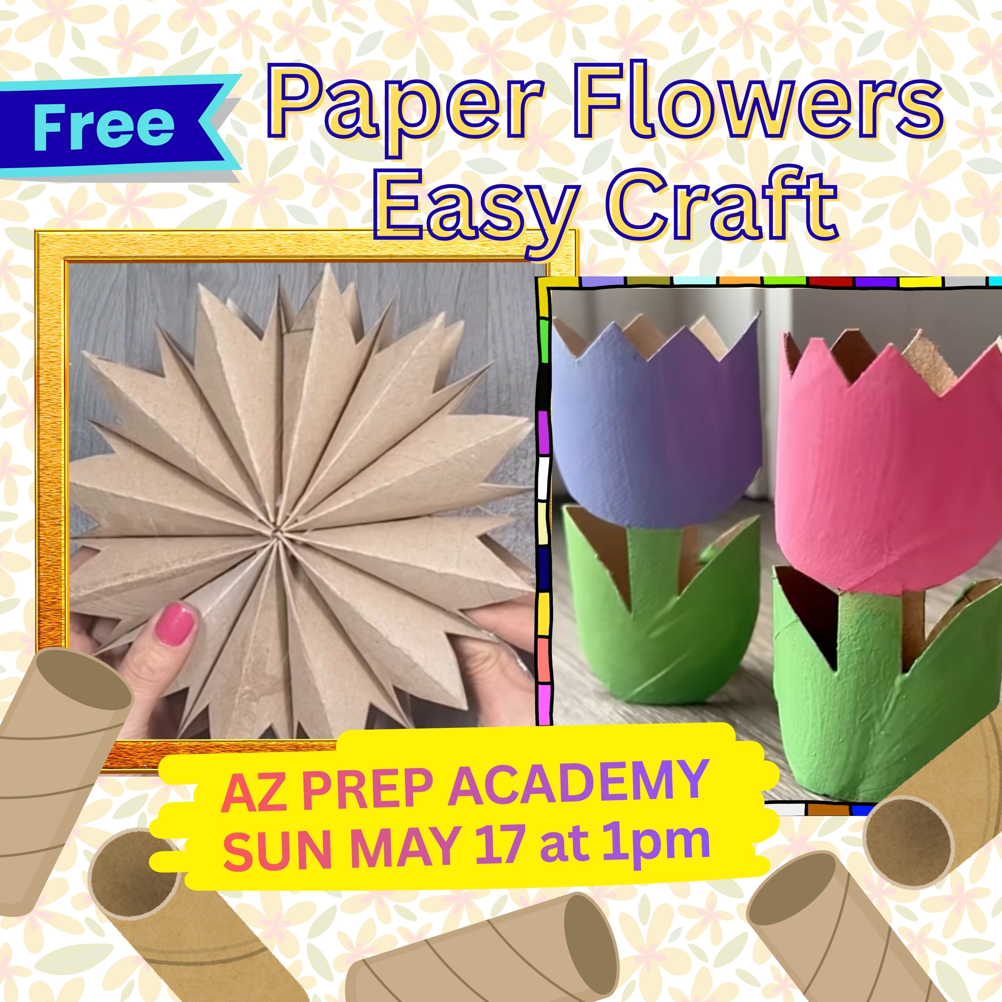 Paper Flower Craft Workshop for Spring
