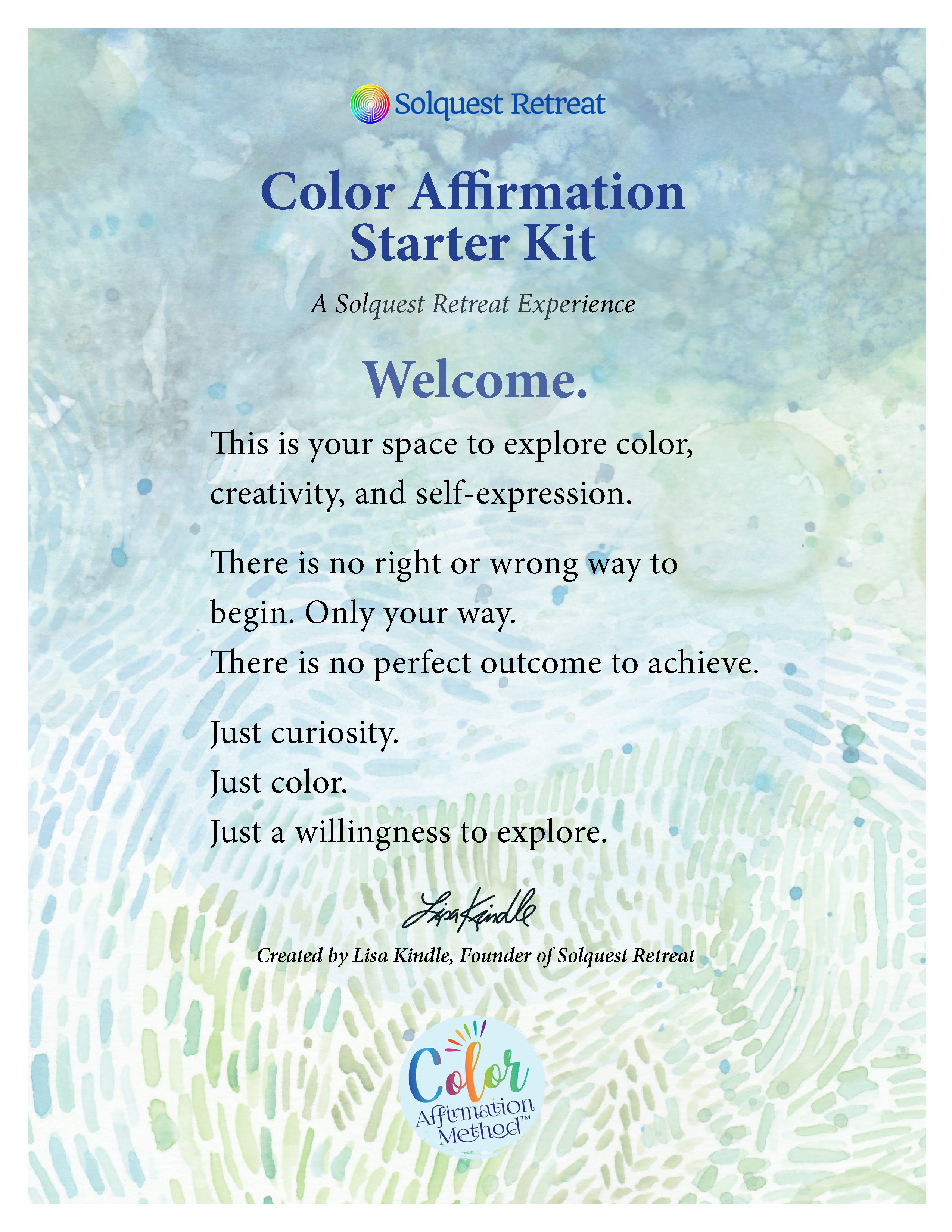 Color Affirmation Starter Kit