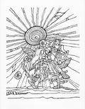 Hummingbirds in the Desert Coloring Card