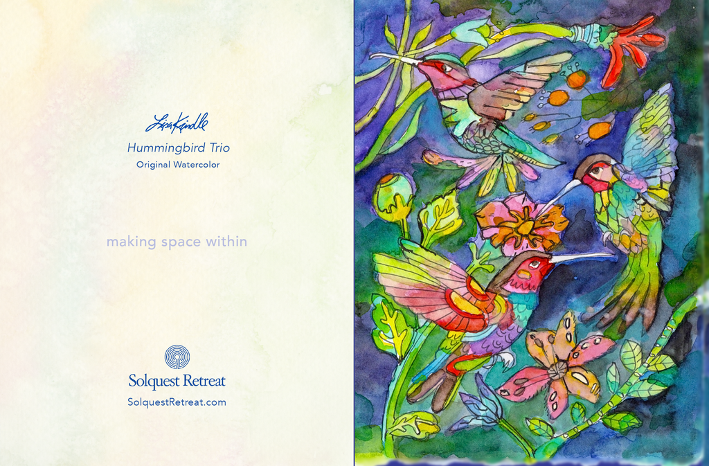 Bird & Bloom Collection: Set of 3 blank note cards
