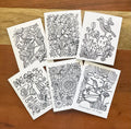 6-Pack Coloring Cards