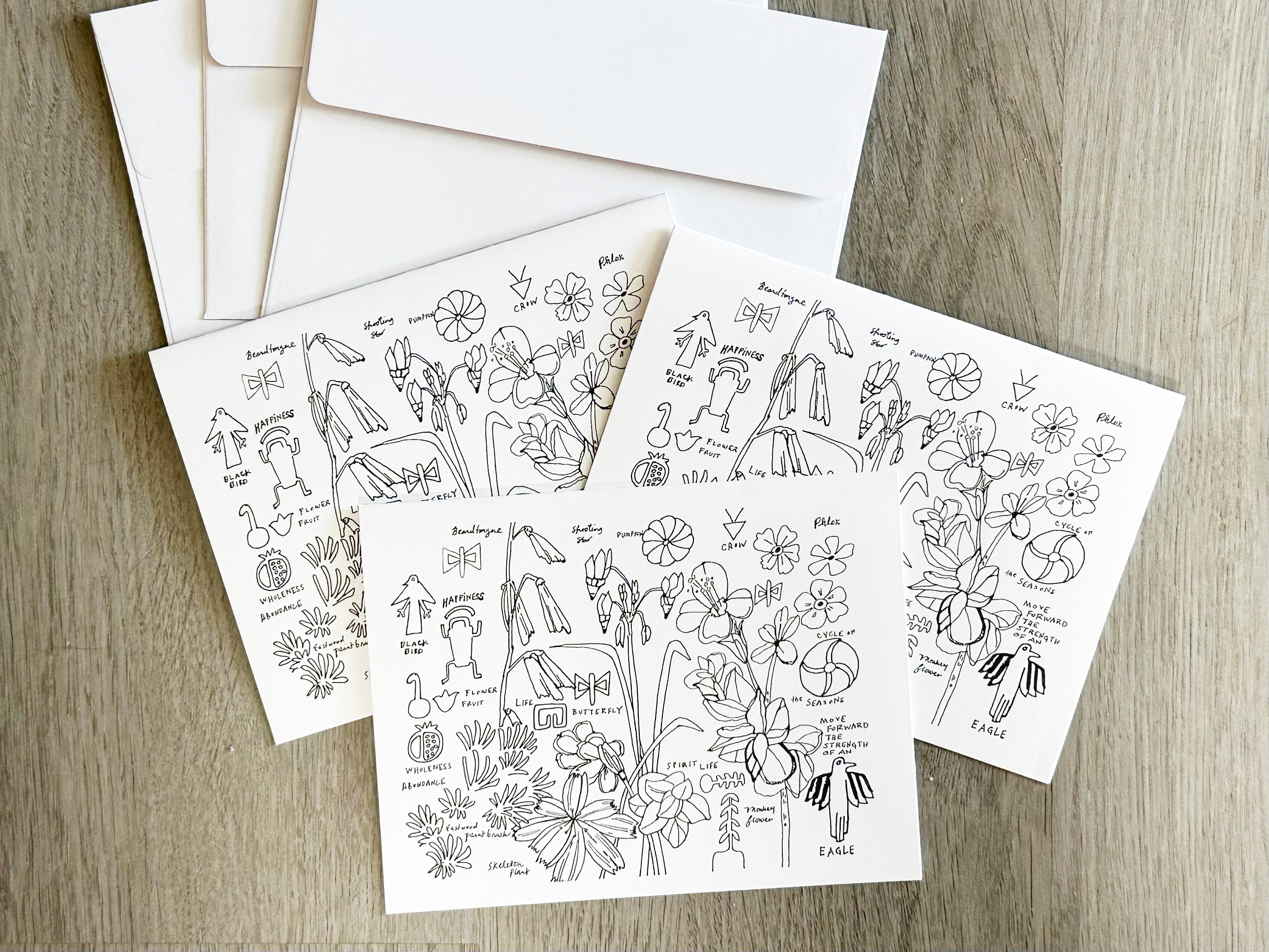 "Spirit Life" Set of 3 Art Cards
