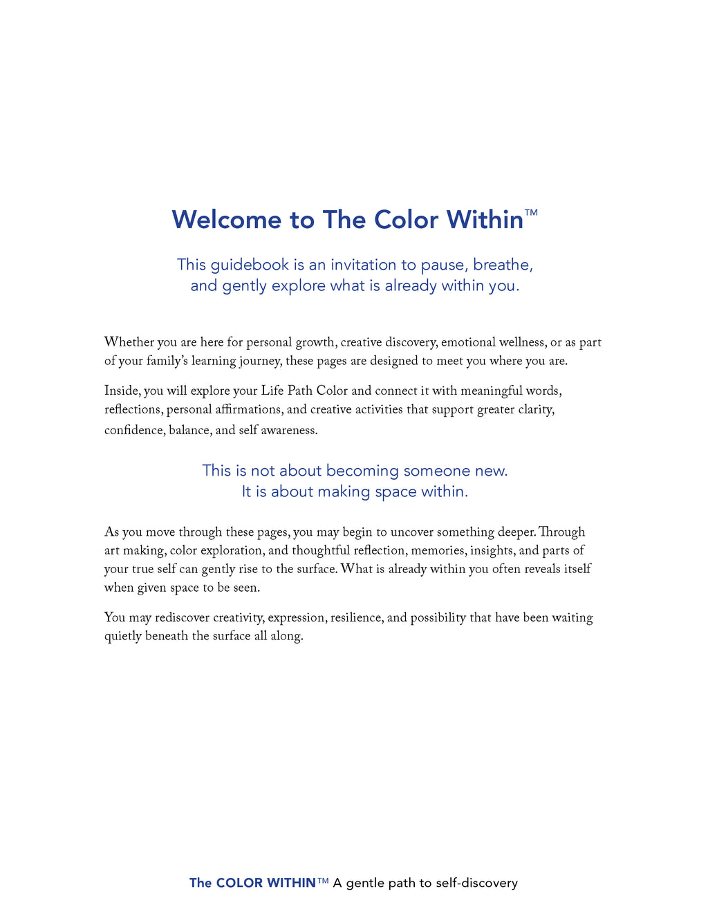 Color Within™ Discovery Session