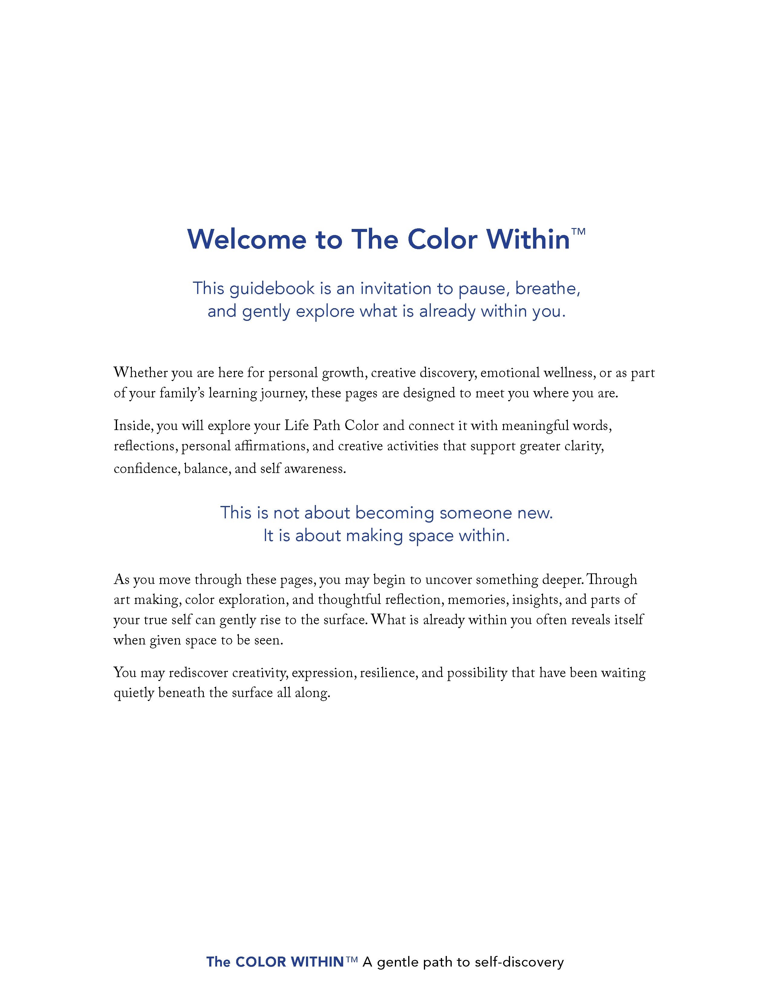 Color Within™ Discovery Session