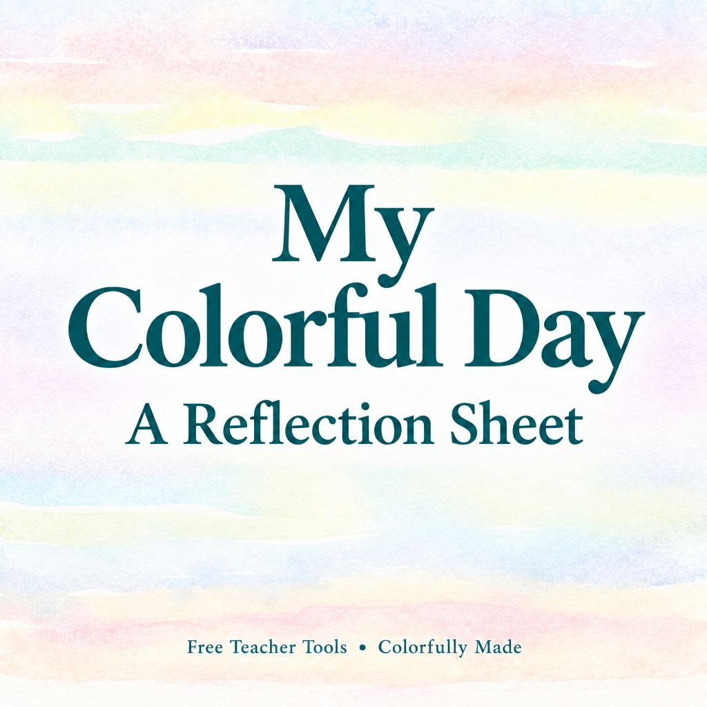 My Colorful Day with stacked title sized to match the other cards