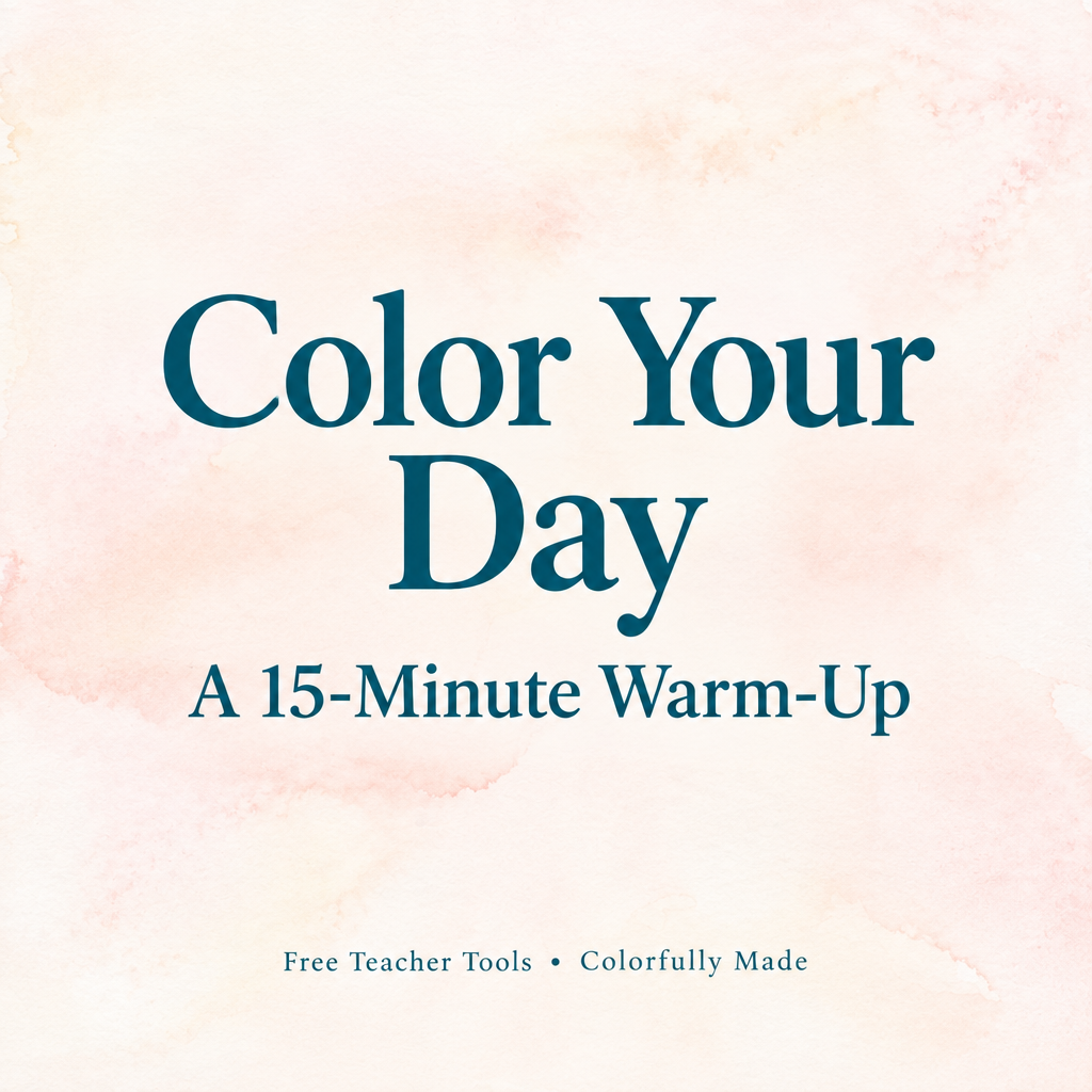 Square Color Your Day graphic